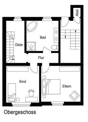 Grundriss Obergeschoss