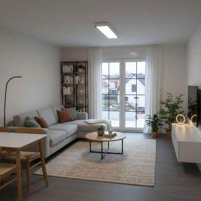 Wohnbereich ohne Möbel