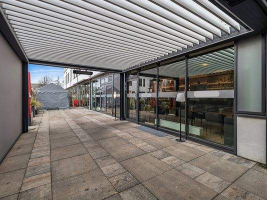 Überdachter Terrassenbereich