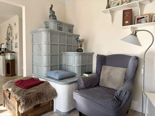 Leseecke am Kesselofen