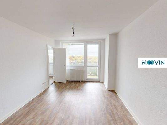 Ansicht I: Wohn- und Schlafzimmer