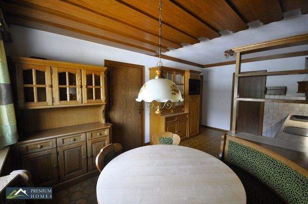 Gemütliche Etagenwohnung - Küche mit Holzdecke