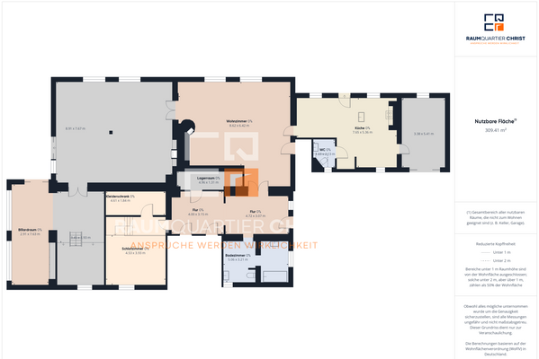 Grundriss Haus 1 Erdgeschoss Große Wohnung