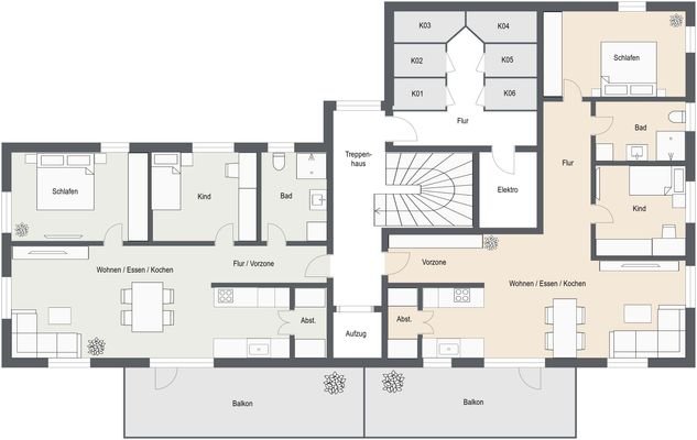 WIN8 - 2. Etage - 2D Floor Plan