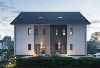 Rückansicht; Option mehrfarbige Fassade
