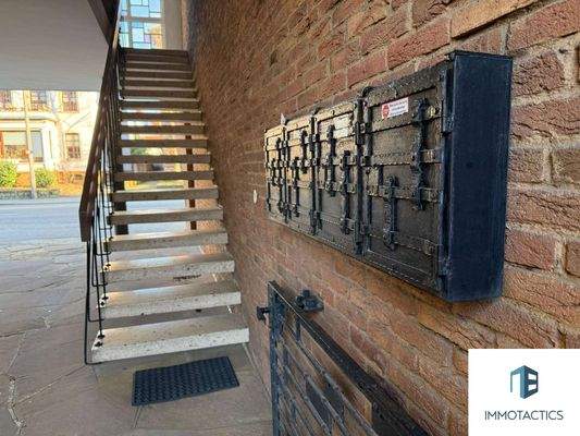 Aufgang zu den Wohnungen