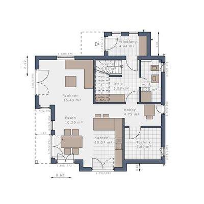 Grundriss Erdgeschoss