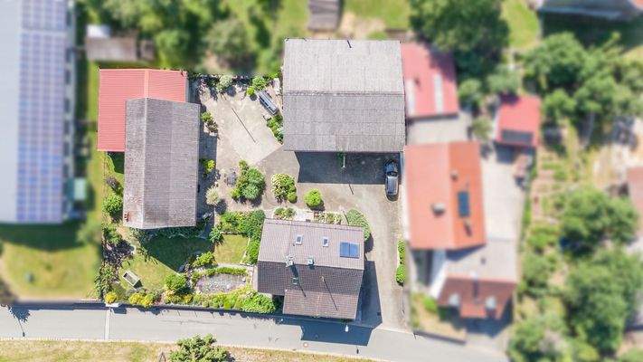 Das Anwesen von oben