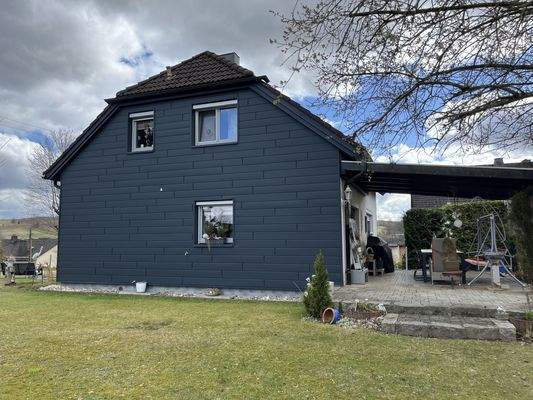 Gartenansicht seitlich