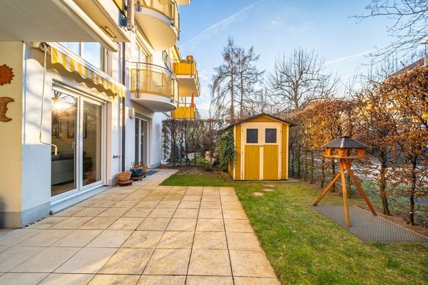 Garten in Westausrichtung