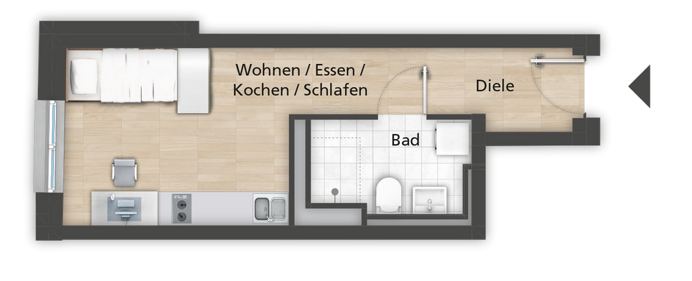 PP_Grundrisse_FUE_Simonstr65_Whg-OG04-34, 1-Zimmer