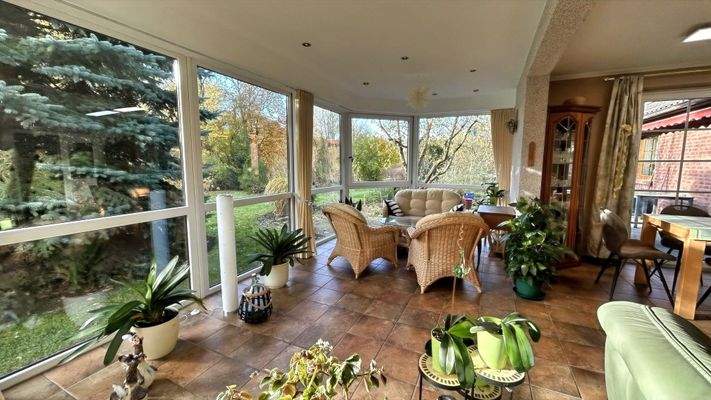 Sitzecke im Wintergarten