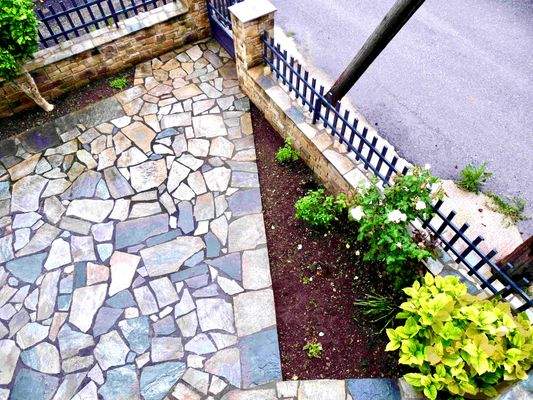 Vorne Zugang zum Haus