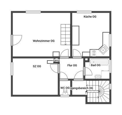 Grundriss Skizze OG
