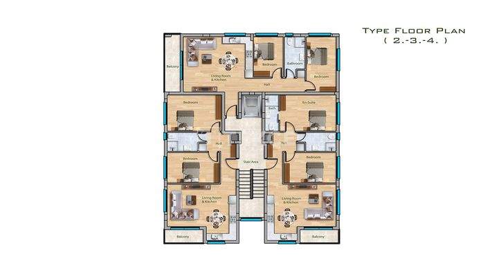 New Apartments Near Universities and the Beach in Gazimağusa