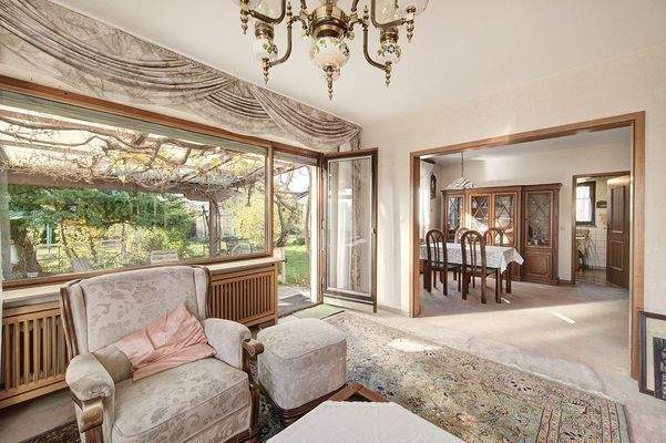 Wohn/Essbereich mit Zugang zur Terrasse