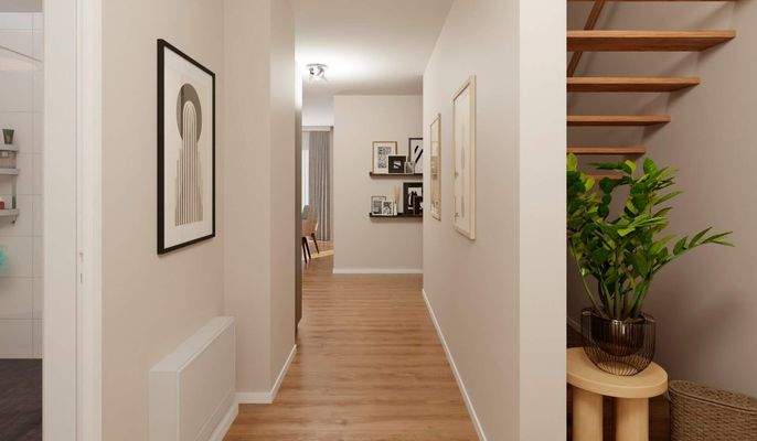 Im Flur begrüßen Sie Ihre Gäste