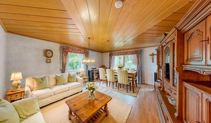 Einrichtungsbeispiel Wohnzimmer EG 