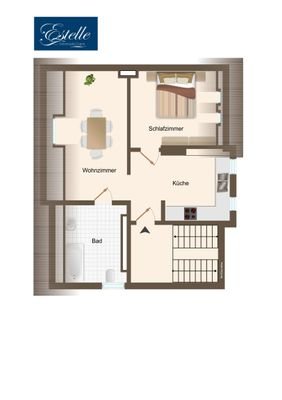 Grundrissskizze Dachgeschoß