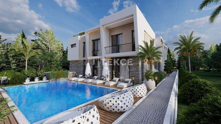 Nature-View Flats in a Complex with Pool in Girne Alsancak