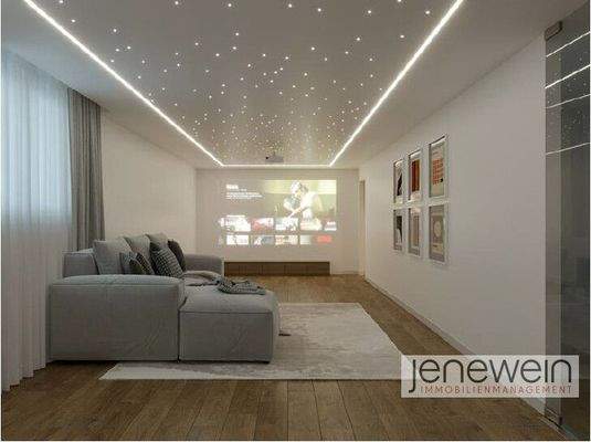 Untergeschoß--Visualisierung Wohnraum