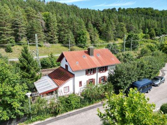 Gebäudeansicht Drohne