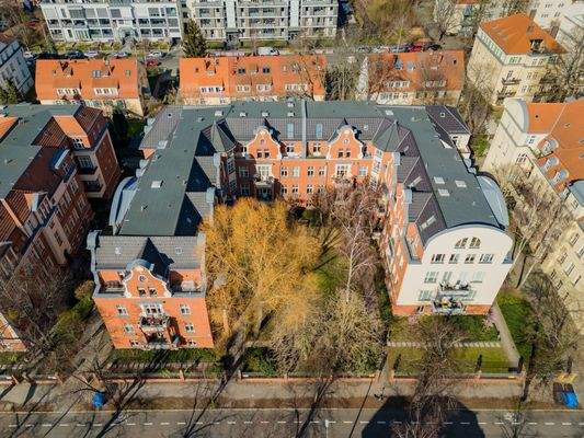 Luftbild auf die Liegenschaft