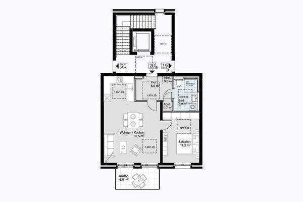 Grundriss Wohnung 20