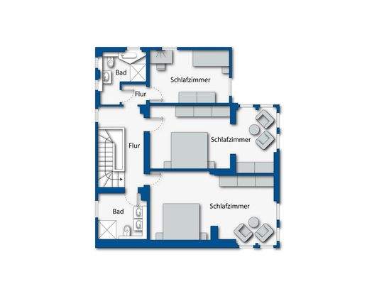 Grundriss Obergeschoss 