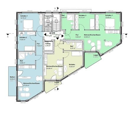 Grundriss 2. OG Wohnung 5