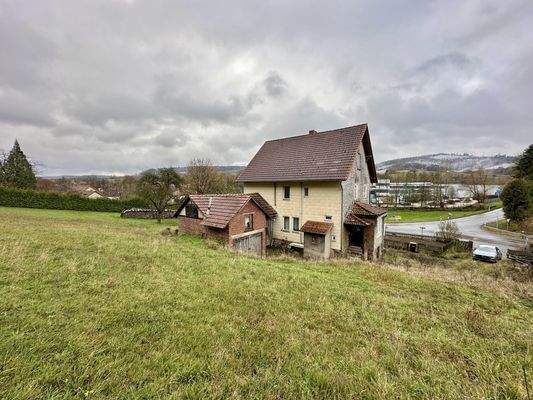 Rückansicht mit Garten