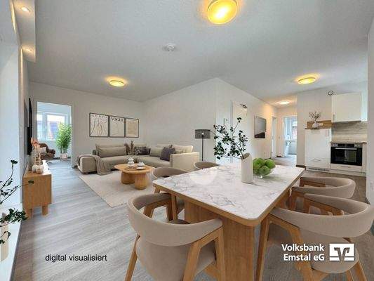 Whg. 5 DG - Visualisierung Wohnküche