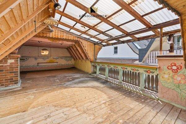 Dachterrasse auf dem Anbau