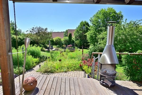 Veranda mit Blick ins Grüne