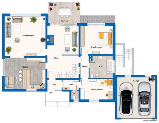 Grundriss vom Erdgeschoss