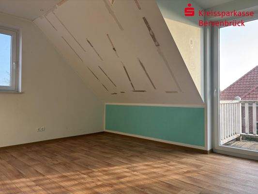Schlafzimmer DG mit Balkon