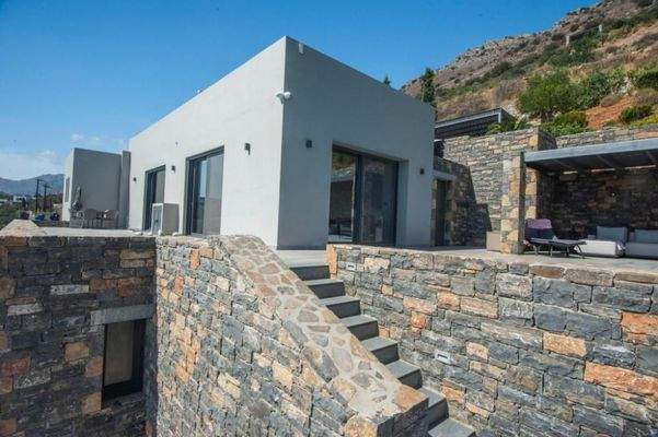 Kreta, Plaka Elounda: Wunderschöne Villa mit atemberaubendem Blick auf die Insel Spinalonga