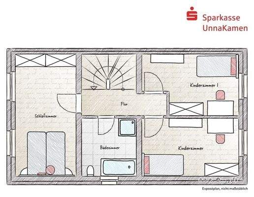 Grundriss OG (Einrichtungsbeispiel)