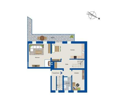 Grundriss - 1. Obergeschoss