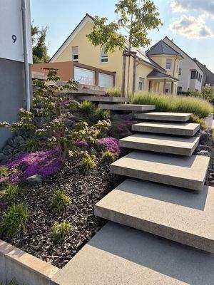 eindrucksvolle Eingangstreppe