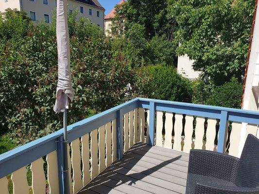 OG Balkon am Südgiebel, Gartenaussicht