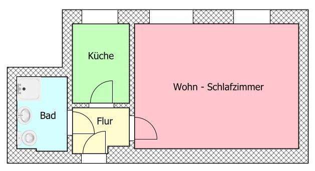Grundriss mittlere Wohnungen