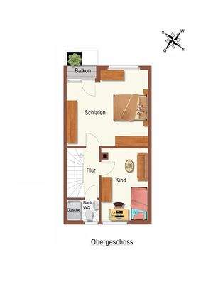 Grundrissplan OG-technisch bearbeitet