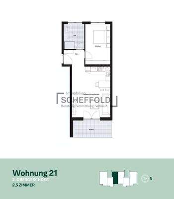 Grundriss Wohnung Nr. 21