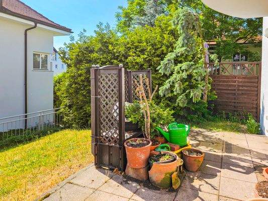 Terrasse vor dem Haus
