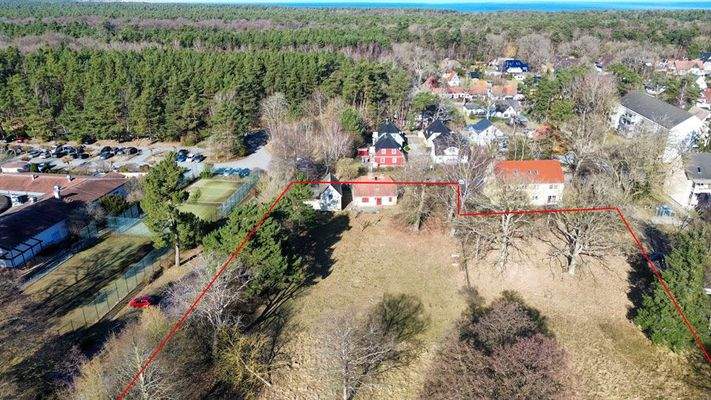 Grundstück Blickrichtung Ostsee