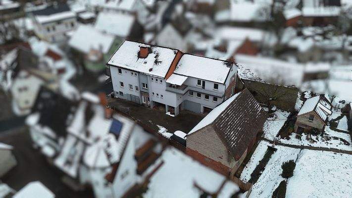 Drohnenansicht Haus und Hof