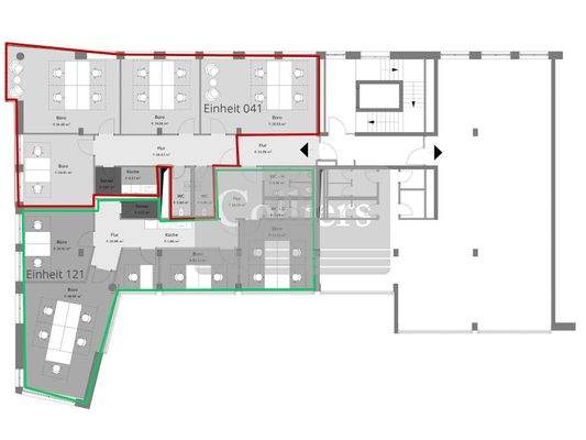 Mieteinheit 041+121 2. OG