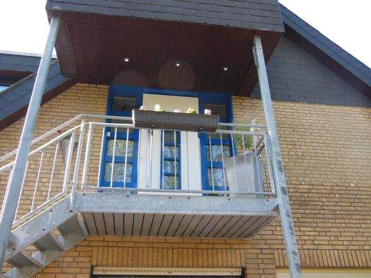 Wohnungseingang der Dachgeschosswohnung