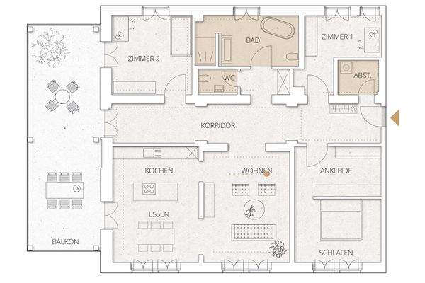 W08 Wohnungsgrundriss